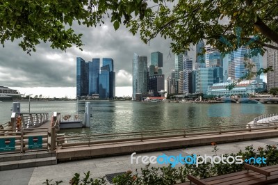 Singapore Skyline Stock Photo