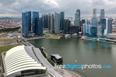 Singapore Skyline Stock Photo