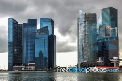 Singapore Skyline Stock Photo