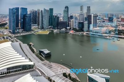 Singapore Skyline Stock Photo