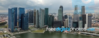 Singapore Skyline Stock Photo