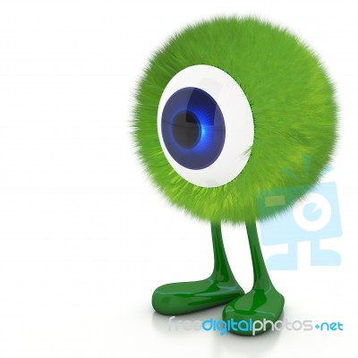 Single Eye Monster Stock Image