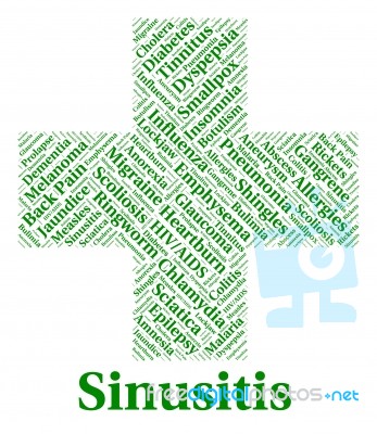 Sinusitis Illness Shows Poor Health And Crs Stock Image