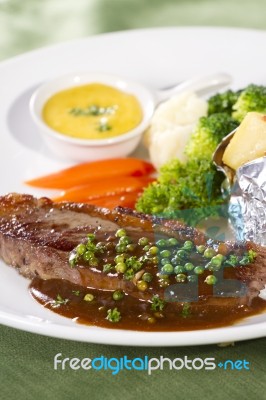 Sirloin Steak Stock Photo