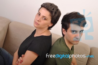 Sister And Brother Problems Stock Photo