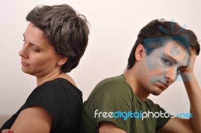 Sister And Brother Problems Stock Photo