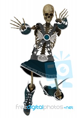 Skeletal Warrior Stock Image