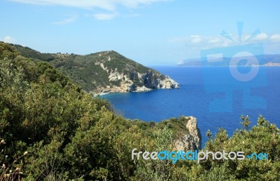 Skiathos Coastline Stock Photo