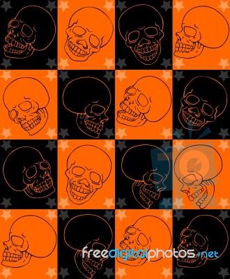 Skull Background Stock Image