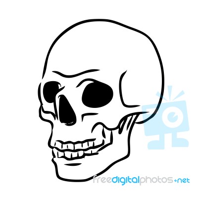 Skull Icon Stock Image