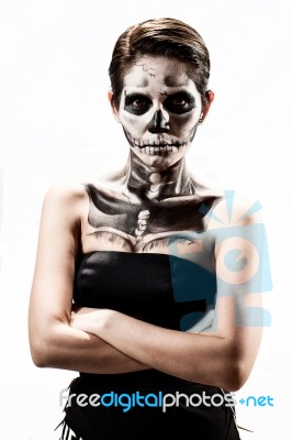 Skull Women Stock Photo