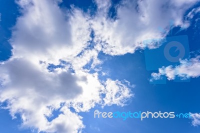 Sky And Cloud At Summer In Thailand Stock Photo