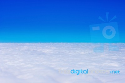 Sky And Soft Clouds Background Stock Photo