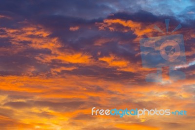 Sky Colors Sunset Stock Photo