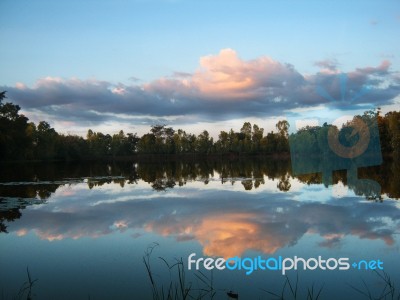 Sky & River Stock Photo