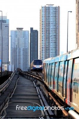 Sky Train Stock Photo