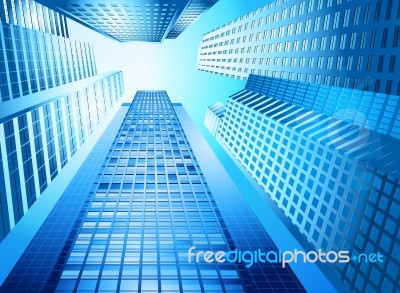 Skyscraper Urban City Stock Image