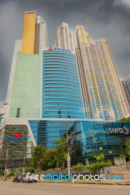 Skyscrapers In Panama City, Panama Stock Photo