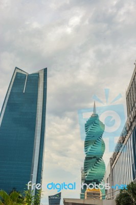 Skyscrapers In Panama City, Panama Stock Photo