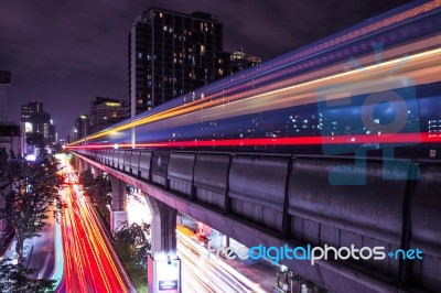 Skytrain Light Stock Photo