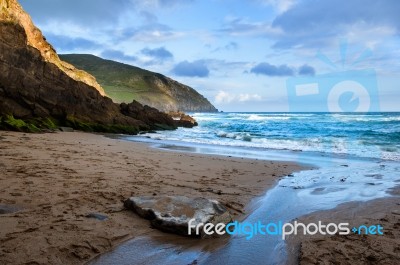 Slea Head In Dingle Peninsula Stock Photo