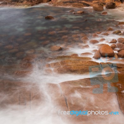 Sleepy Bay In Freycinet National Park Stock Photo