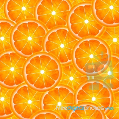 Slice Of Orange Pattern Illustration With Texture Stock Image