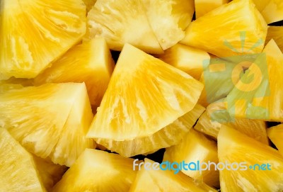 Slice Of Pineapple Stock Photo