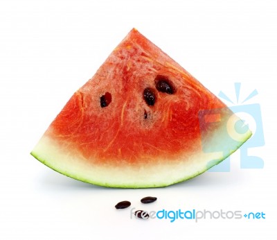 Slice Of Watermelon Stock Photo