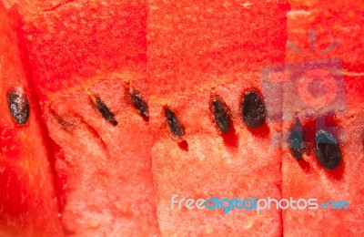 Slice Watermelon Stock Photo