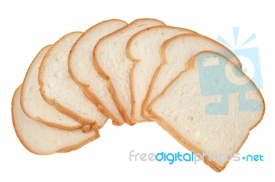 Sliced Bread Isolated Stock Photo