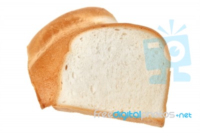 Sliced Bread Isolated Stock Photo