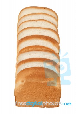 Sliced Bread Isolated Stock Photo