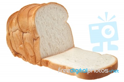 Sliced Bread Isolated Stock Photo