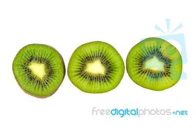 Sliced Kiwi Stock Photo