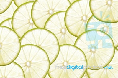 Sliced Lime Stock Image