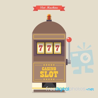 Slot Machine Gambling Casino Item Stock Image