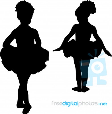 Small Ballerinas Stock Image