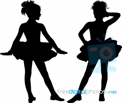 Small Ballerinas Stock Image