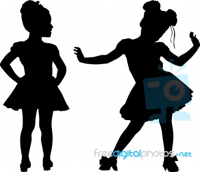 Small Ballerinas Stock Image