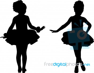 Small Ballerinas Stock Image