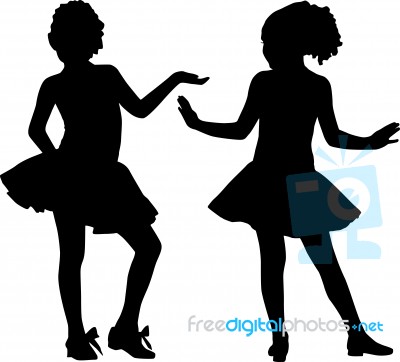 Small Ballerinas Stock Image