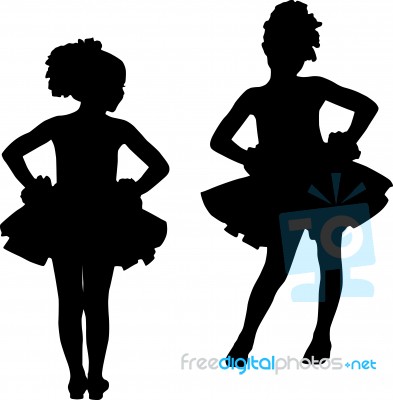 Small Ballerinas Stock Image