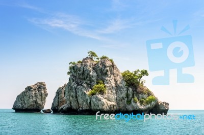 Small Island In Thailand Stock Photo