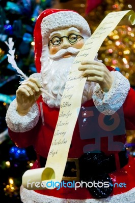 Small Santa Clauss Statue Stock Photo