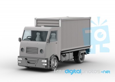 Small Truck For Goods Transporting Stock Image