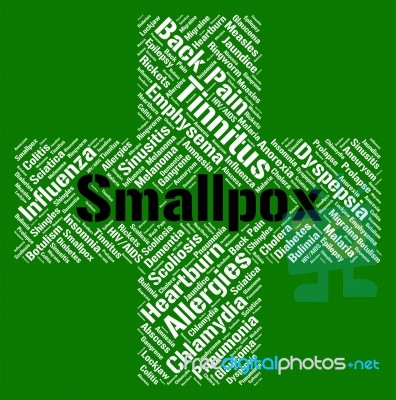 Smallpox Word Shows Ill Health And Ailment Stock Image