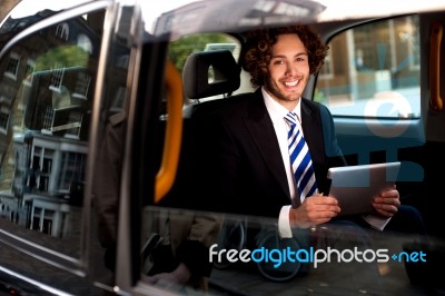 Smart Confident Young Businessman Stock Photo