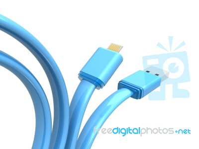 Smart Phone Charger Wire Stock Image