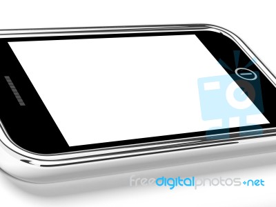 Smart Phone woth blank Screen Stock Image